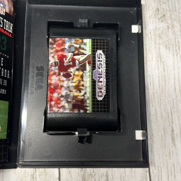 Sports Talk 93 NFL Football Joe Montana  1993 Sega Genesis Case Game and Manual - Picture 2 of 7
